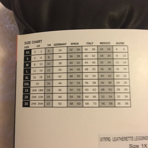 HUE PLUS Leatherette Legging brown 1X 16W 18W NWT - Picture 9 of 10